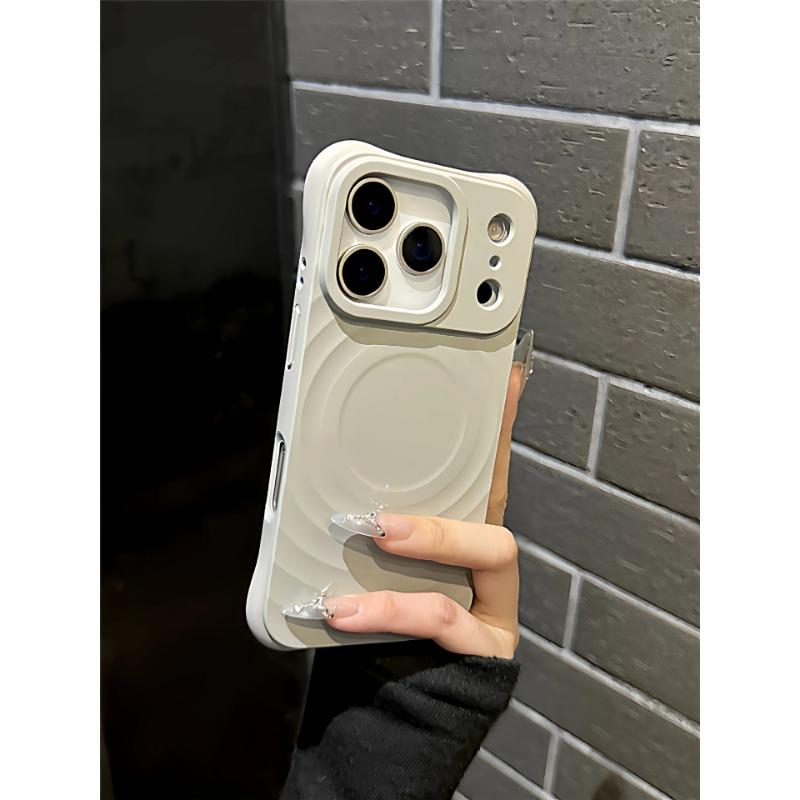 Силиконовый чехол с магнитным рисунком в виде волн, полное покрытие, для iPhone 17 iPhone 16 Pro