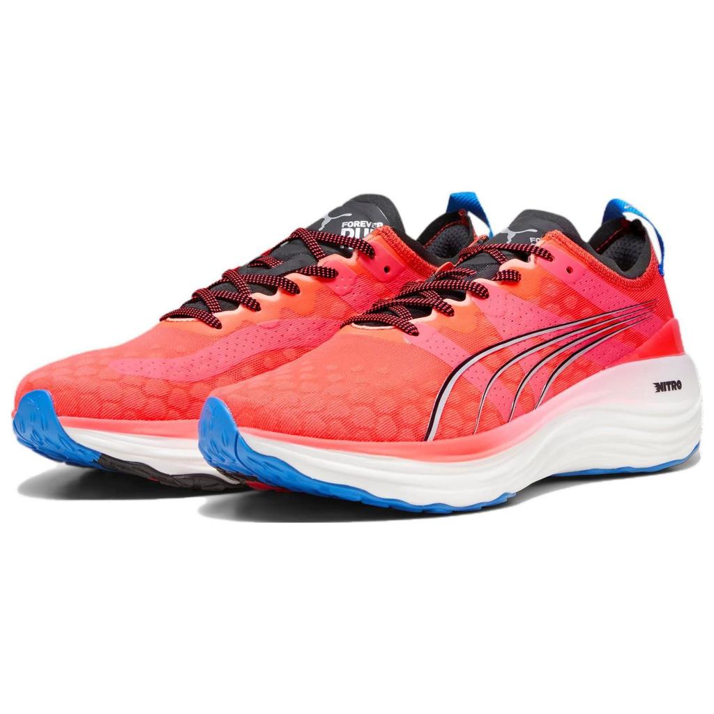 Puma ForeverRun Nitro Fire Orchid Ultra Blue Men Sneakers Red Black 377757-13