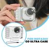 For Insta360 Go Ultra Protective Cover TPU Anti Drop Ice Sensing Heat Antifall With Lens Cap Lanyard Dissipation Protective Case