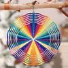 Vibrant Metal Wind Spinner for Outdoor Decor – Colorful Swirl Design, Dual-Directional Spinning Garden Art, Weather-Resistant Patio/Yard Ornament