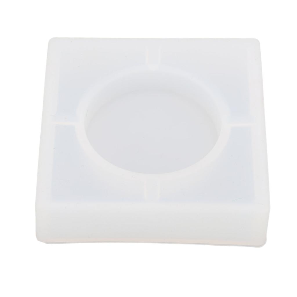 Ashtray Silicone Mold Tetragonum Multi Purpose Easy To Demold Reusable Jewelry Storage Resin Molds