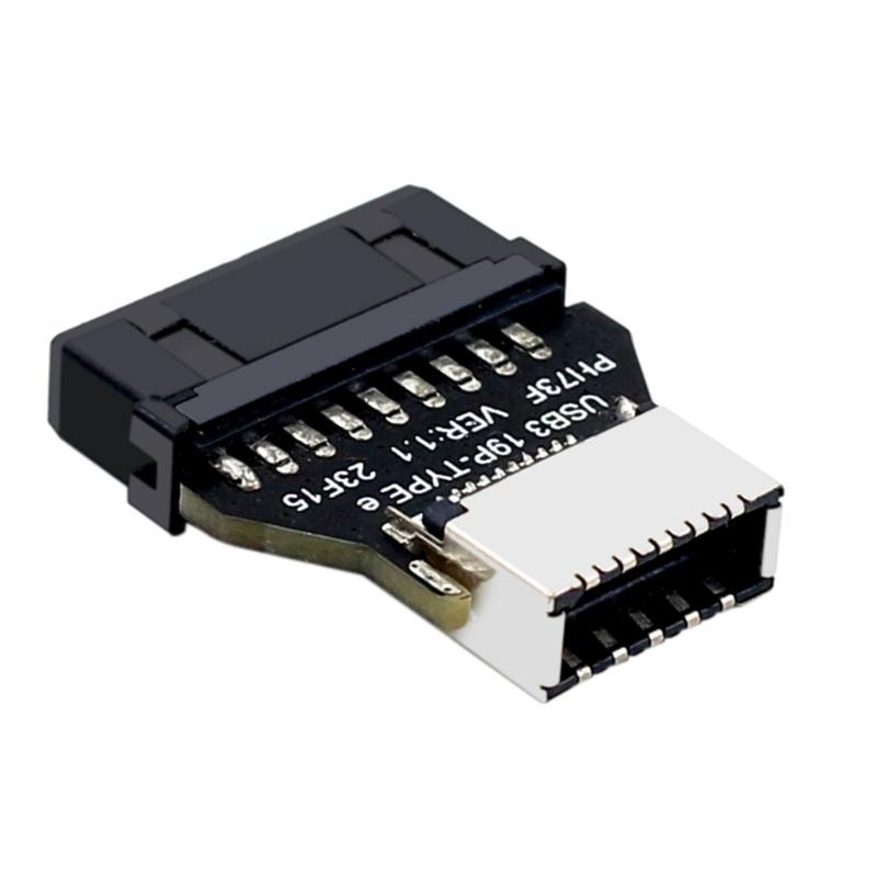Угловой USB 3.1/3.2 Type C 20-контактный внутренний адаптер-переходник Plug and Play, драйверы не требуются