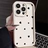 Чехол для iPhone 15 Pro Max, противоударный, простой стиль, принт с сердечками, мягкий силиконовый чехол Coque для iPhone 11 12 13 14 16 Pro Max