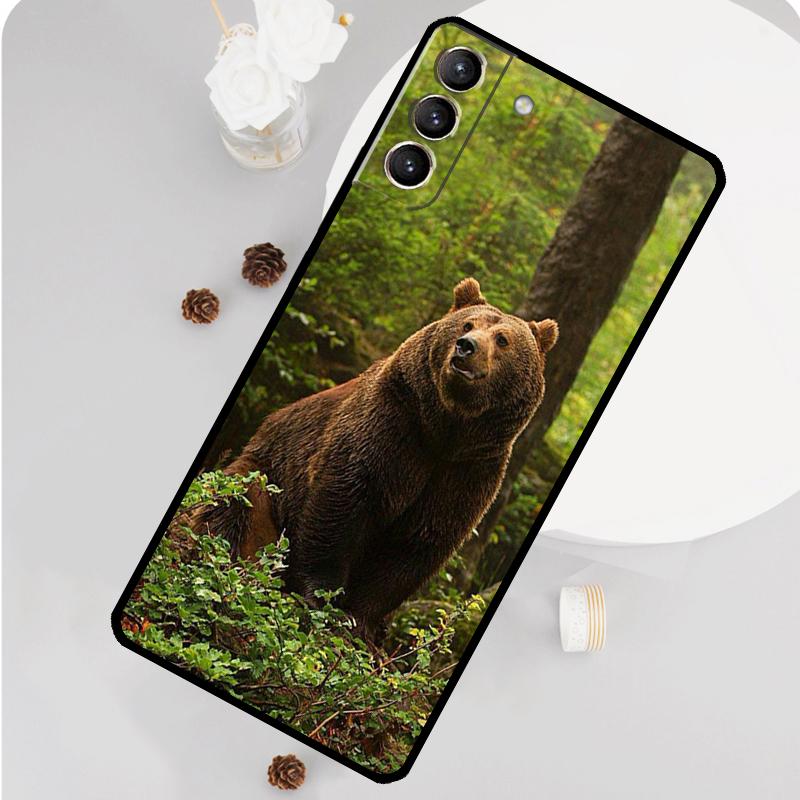 Чехол для телефона с изображением гризли для Samsung Galaxy S25 S26 Ultra S20 S21 S22 S23 S24 Plus S10 S25 FE Funda Cover