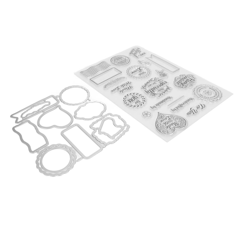 Прозрачный штамп в стиле «Валентинки», прозрачный, безопасный, многоразовый, широко используемый, прозрачный штамп для карточек на английском языке