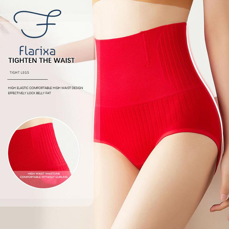 Flarixa 2 шт. Корректирующее белье с высокой талией Bodyshaper Бедро Бесшовные трусики с плоским животом Корректирующее белье Женские трусики Slim Fit