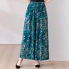 Summer Wide Leg Pants Women Clothes Casual Elastic Waist Plus Size High Waist Trousers Summer Bottoms