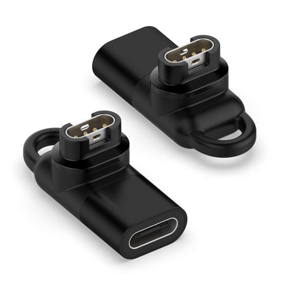 Адаптер для зарядного устройства для часов, портативный мини-переходник для зарядки женских и мужских часов с изгибом 90 градусов для Garmin Fenix ​​7 7x 5S 6 6X 6S PRO Instinct