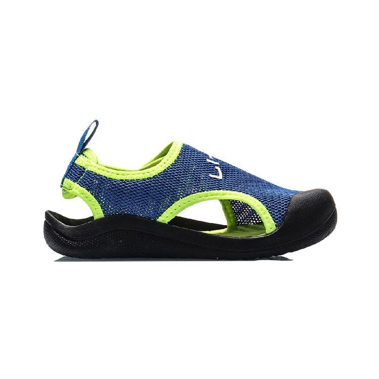 Li Ning Детские Нескользящие Прочные Сандалии Детские Сандалии Синие YKKQ018-11