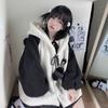 Autumn and Winter Cute Panda Coat Plus Velvet Thickened Home Pajamas Coat Student Loose Hooded Top Tide INS Kawaii