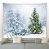Christmas Tree Tapestry  Snowman New Year Background Wall Hanging Decoration Fireplace Stockings Gifts Hanging Cloth