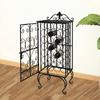 Bottle Rack - vidaXL - 240937 - Metal - Black - 28 Bottles