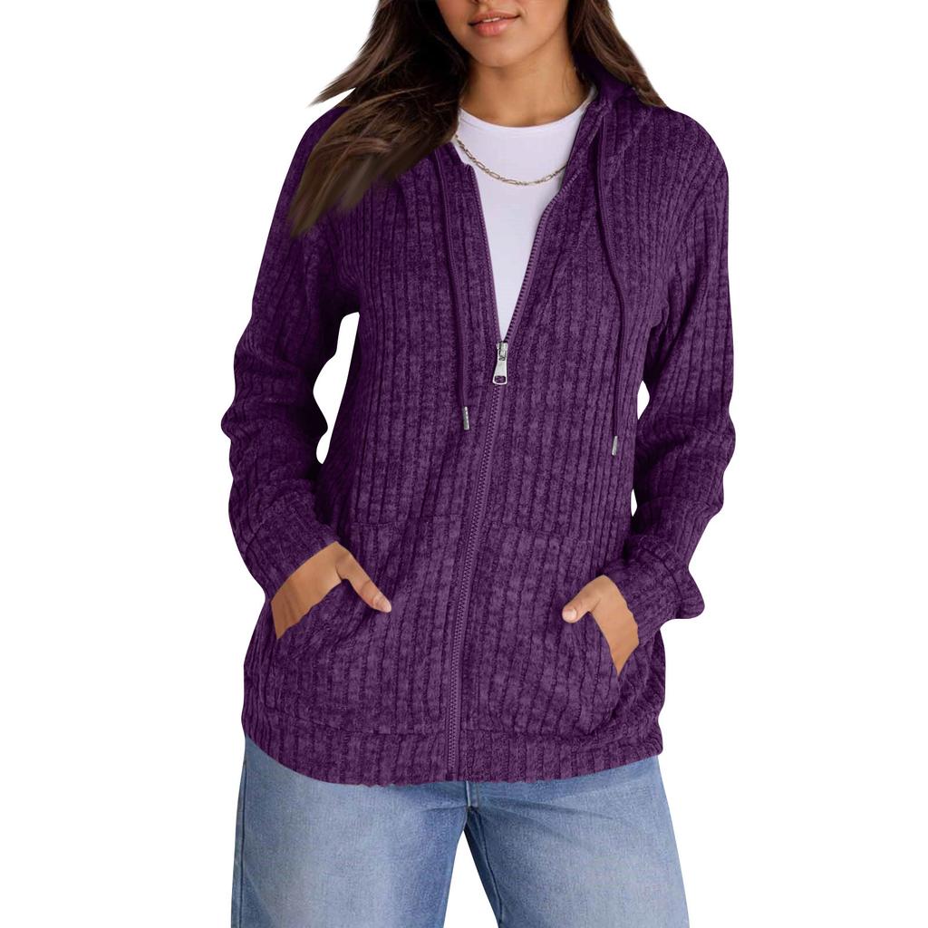 Hoodies For Women Trendy Tops Casual Fall Fashion Long Sleeve Sweatshirt With Pockets Pullover Lightweight
