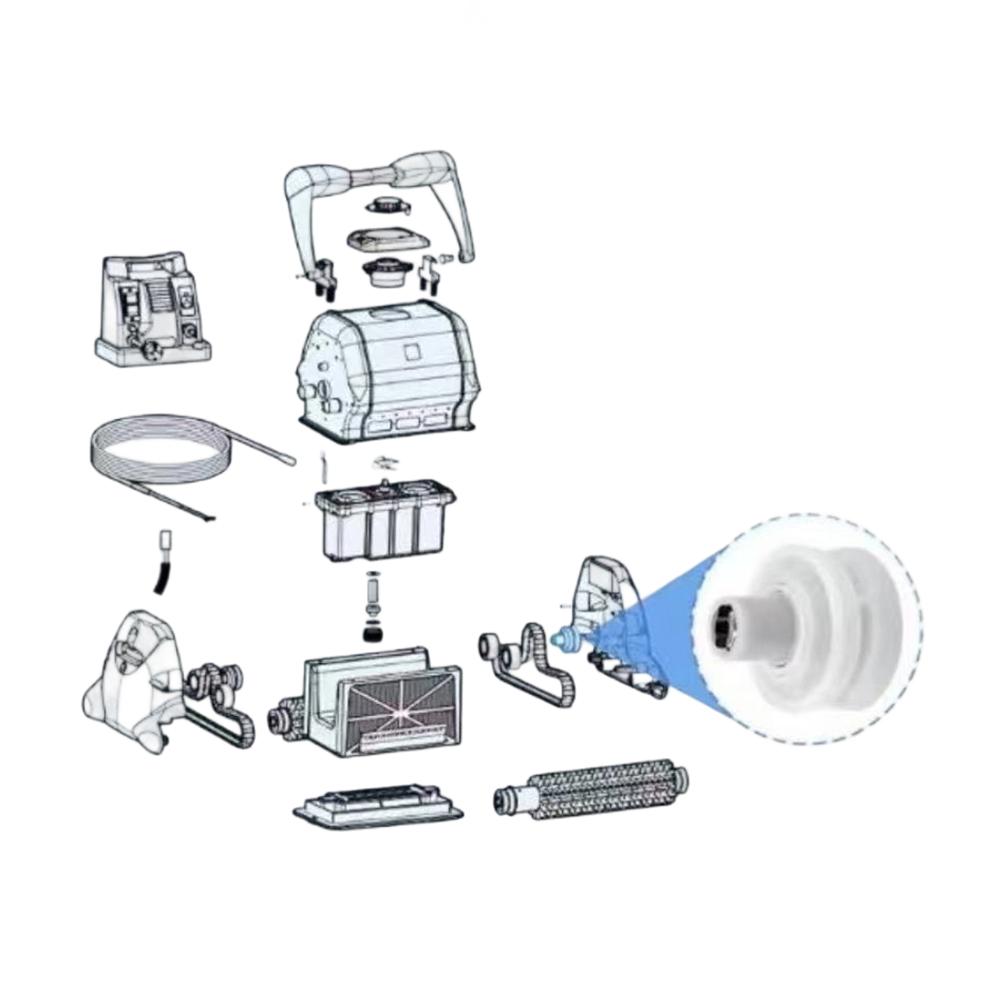 RCX26000 and RCX26002 Replacement Pulley Bearing Kit for Hayward For TigerShark Robotic Pool Cleaner Drive Mechanism