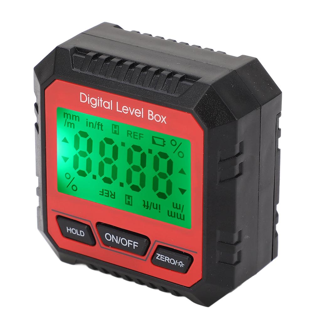 Цифровой уровень-коробка Магнитный угломер Транспортир Инклинометр для плотницких работ Строительства Каменной кладки Красный