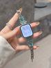 Bow flash diamond metal strap for Apple iwatchS10 watch strap Xiaomi 89 Huawei GT5 strap
