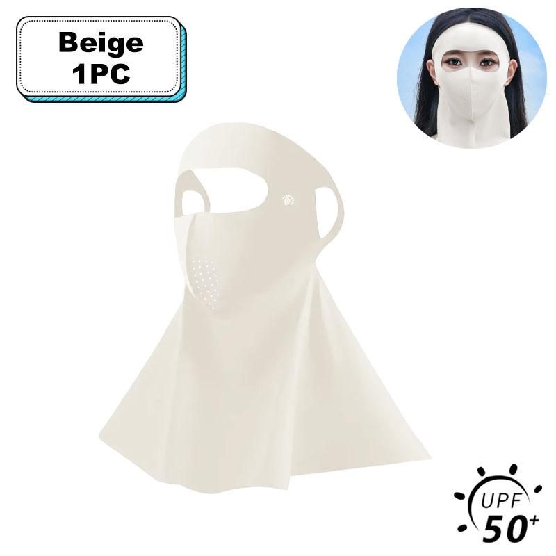 UPF50+ Солнцезащитная маска Модный 3D Ice Silk Anti-UV шарф для шеи Sunscree Пылезащитная солнцезащитная маска для лица на открытом воздухе