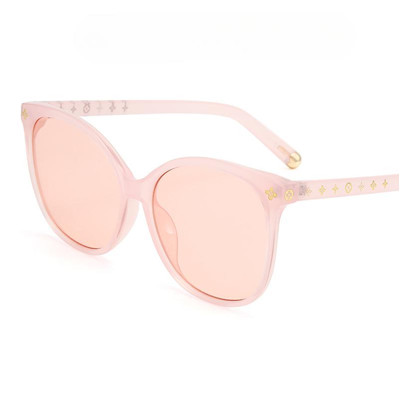 Модные солнцезащитные очки в большой оправе «кошачий глаз», простые солнцезащитные очки, женские индивидуальные солнцезащитные очки