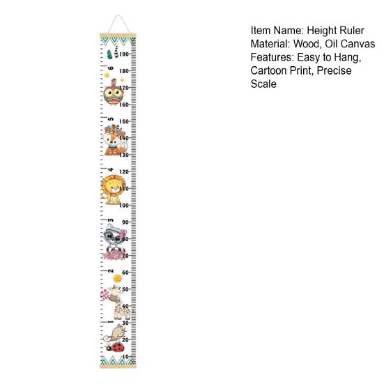 Детский ростомер с животными для детской комнаты, яслей, спальни, настенный