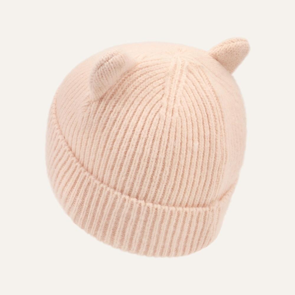 Soft Warm Winter Cap Solid Color Casual Knit Cap Fashion Kids Knitted Beanie Hat For Children