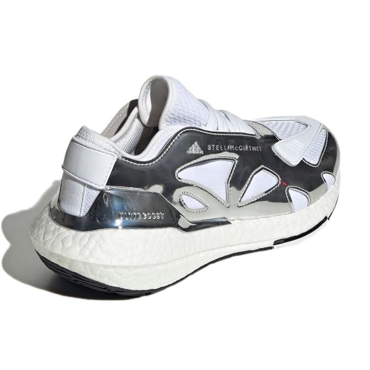 Stella McCartney x adidas UltraBoost 22 Серебристый металлик Женские кроссовки Облачно-белый Основной черный GW8129