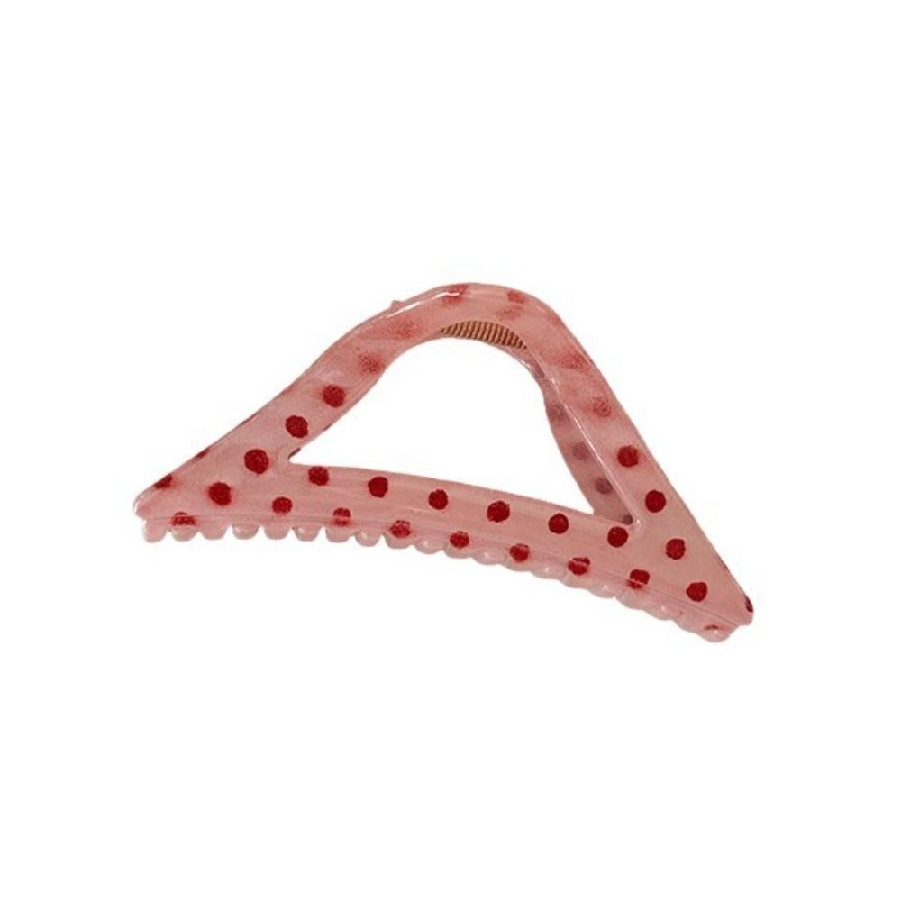 Raspberry Color Hollow Hair Clip Polka Dot Hairpin Fashion Hair Claw Clip  Headdress