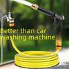 High-Pressure Telescopic Garden Hose Watering Set with Car Wash Nozzle