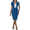 Women's Elegant Casual Outfits For Work Business Costume Pencil Skirt Suit Set