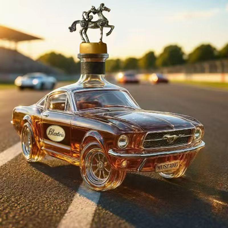 Креативная бутылка для виски из боросиликатного стекла в форме машины, современный стиль, герметичный пустой контейнер для вина для домашнего бара