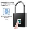 Новый улучшенный навесной замок с отпечатком пальца AICase Smart Lock USB Перезаряжаемый сенсорный замок Спортзал Школа Шкафчик для сотрудников Забор Чемодан Ультралегкий Велосипед