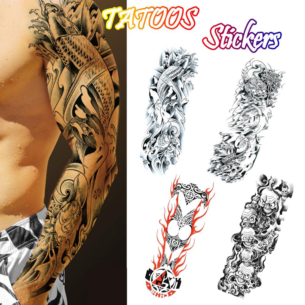 Men Arm Temporary S Sticker Fake Tatoo Hot 3D Art Waterproof