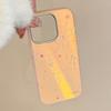 Позолоченный стиль принцессы для чехла на телефон IPhone17 15 Розовый Лазерный Бант 16 Promax Противоударный 13 Жесткий