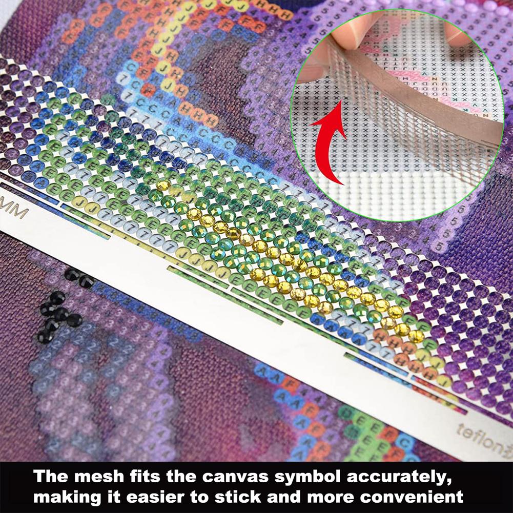 Набор 5D DIY алмазной живописи: линейка и инструмент для фиксации с 400 пустыми клетками, алмазная сетчатая линейка, инструмент для фиксации краски для алмазной живописи для художественных поделок