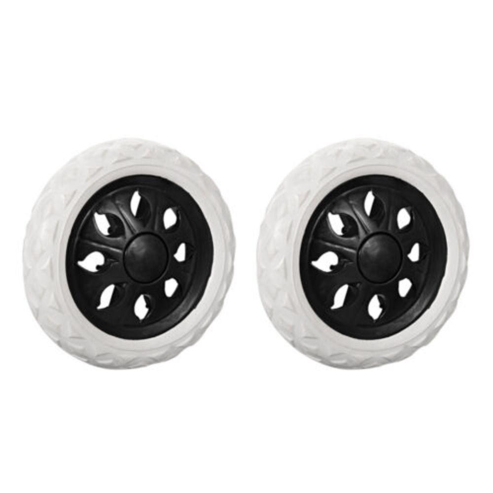 Parts Accessories Black 6.5Inch Dia Rubber Foaming Travelling Trolley Caster Shopping Cart Wheels