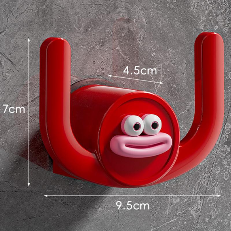 Крючок для тапочек в виде сосиски в виде рта, настенная полка для обуви, экономящая место, полка для ванной комнаты