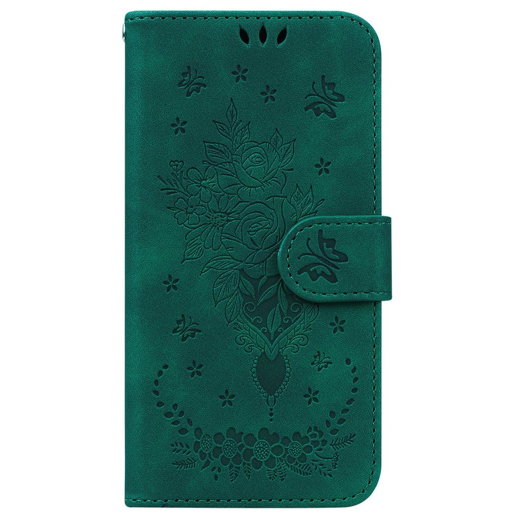 For Motorola Edge 60 5G/60 Fusion 5G Case PU Leather Wallet Phone Cover Butterfly Flower Imprint