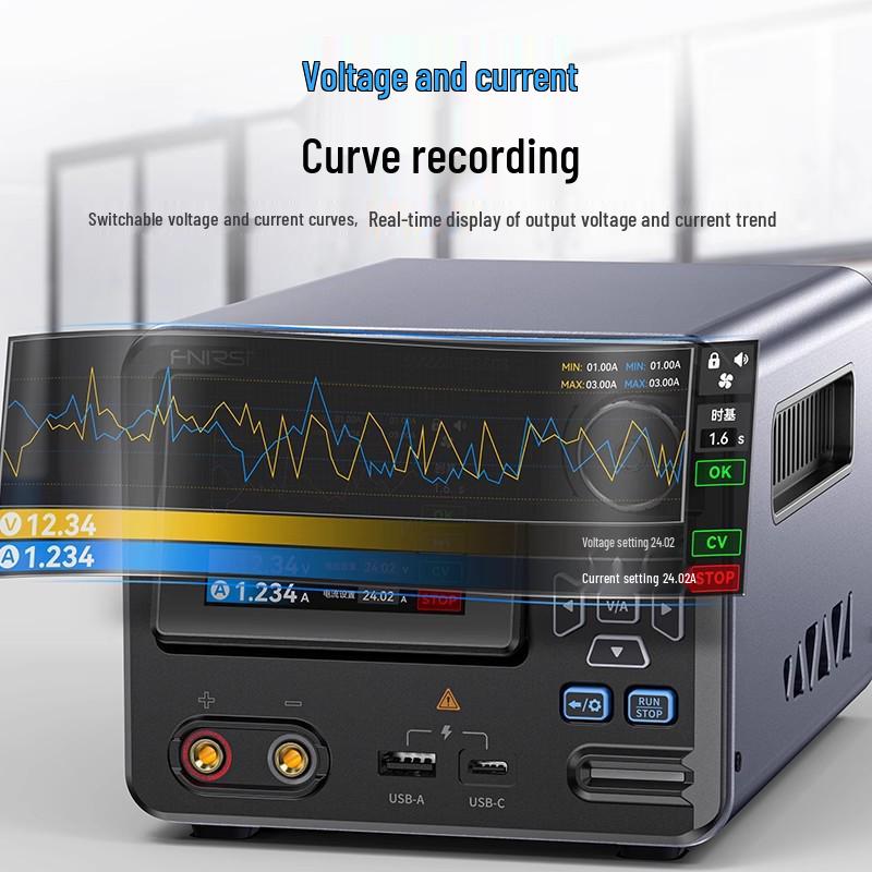 FNIRSI IPS3608 High-Power DC Adjustable Regulated Power Supply, 36V 8A with Host Computer Interface