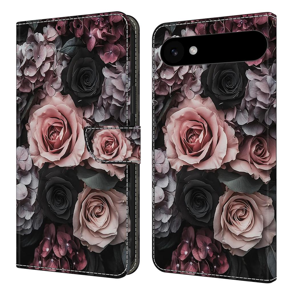 For iPhone 17 Air Leather Case Pattern Printing Wallet Stand Flip Phone Cover