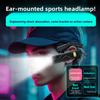 New LED Detachable Dimmable Hand Press Headband Light Mountain Camping Dual-Beam Headlamp Night-Running Fishing Induction