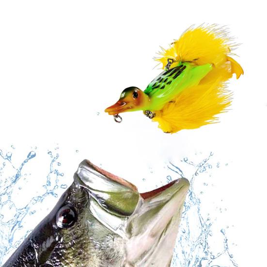 10,5 см/28 г твердая приманка для ловли утки с перьевым крючком и подвижными ножками бионическая искусственная приманка для пресноводной и соленой рыбалки