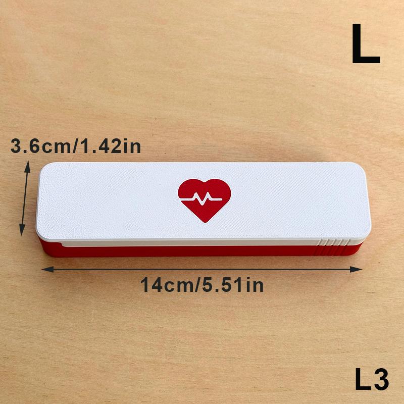 Convenient 7 Day Pill Organizer with Sliding Closure for Medication on the Go