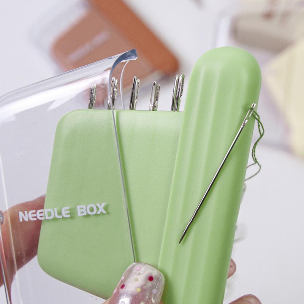 Набор из 10 ручных швейных игл с магнитным держателем для игл, коробкой для хранения и нитевдевателем для шитья, квилтинга, рукоделия