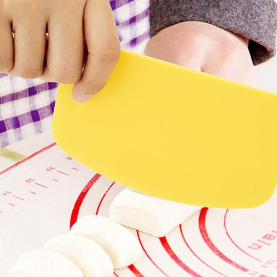 2 шт., набор нарезок для теста, инструменты для выпечки хлеба, скребок для теста полукруглой формы с эргономичным дизайном, легко чистящиеся скребки для чаши для кухонной пекарни