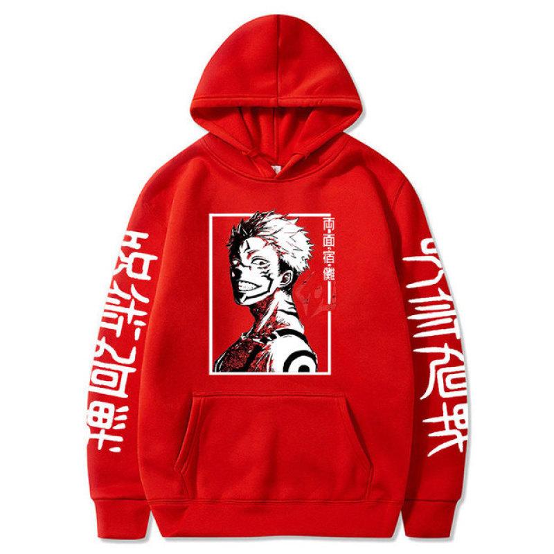 Толстовки унисекс, японское аниме дзюдзюцу кайсен, мужские толстовки с героями мультфильмов Yuji Itadori Ryomen Sukuna, уличная одежда большого размера с графикой, мужская