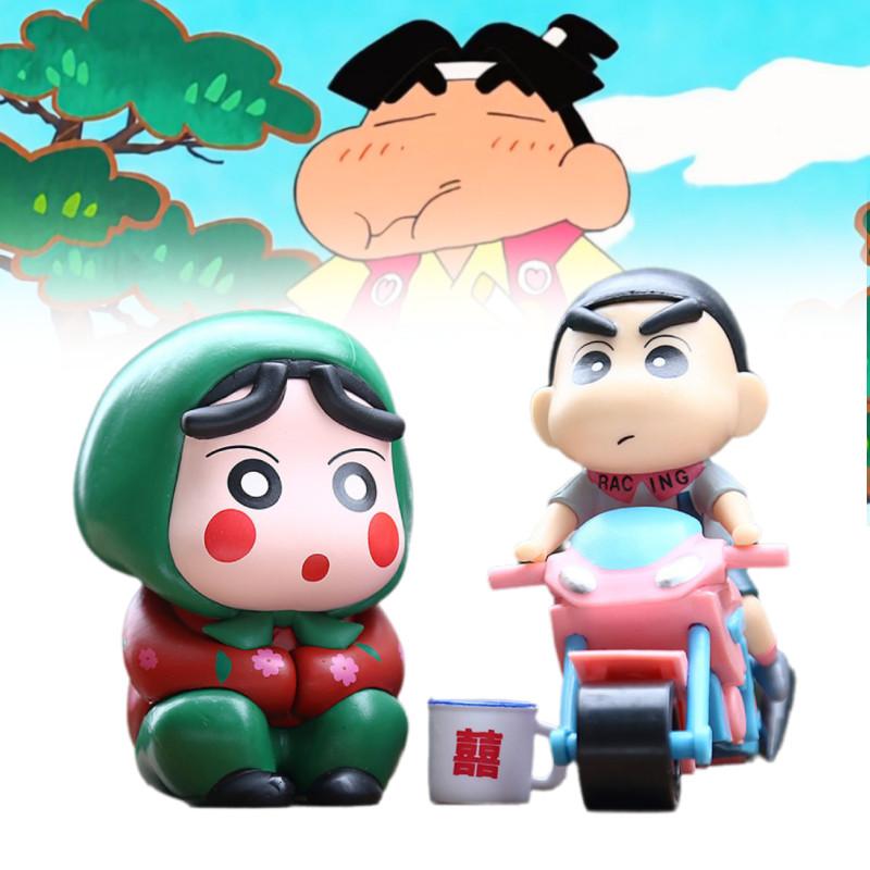 Креативная ПВХ фигурка мотоциклиста Шинноске, милая, необычная настольная декорация, идея для подарка