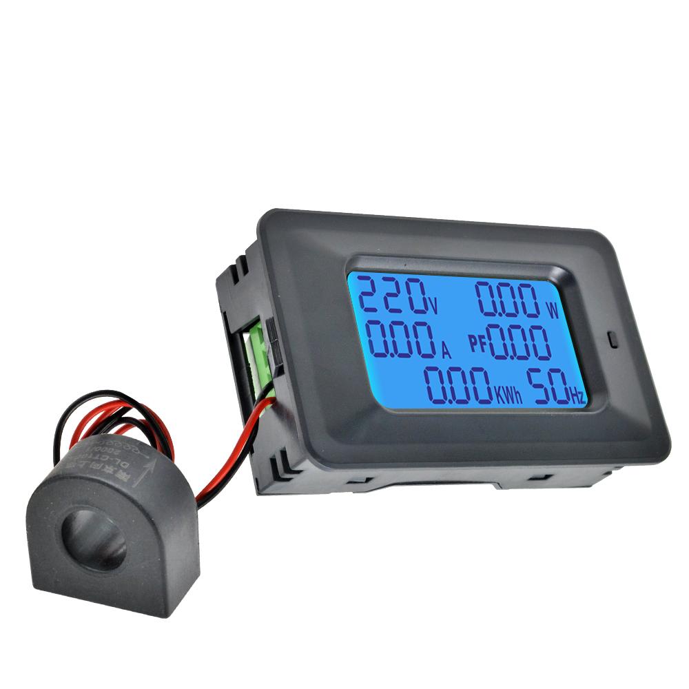 AC110-250V 20A 100A Цифровой вольтметр-амперметр LCD Тестер мощности Измеритель энергии Ампер-вольт Ваттметр Тестер Детектор