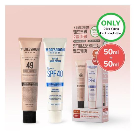 W.DRESSROOM Парфюмированный крем для рук и восстанавливающий функциональный крем для рук набор (50мл + 50мл) 4 варианта