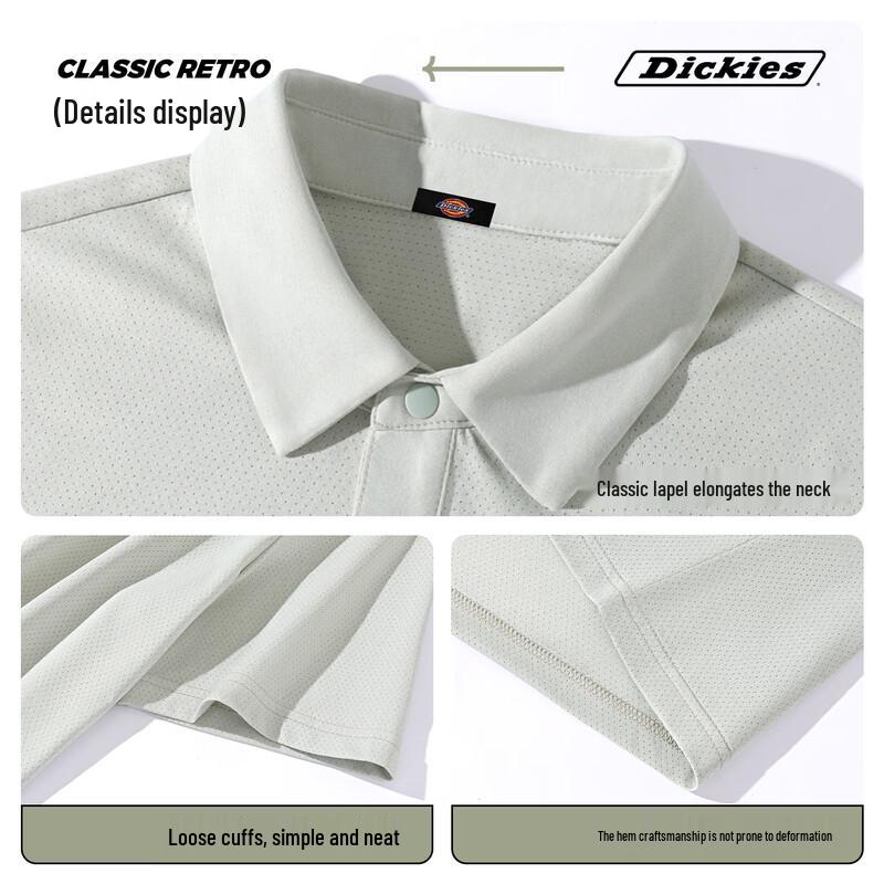 Мужская рубашка-поло Dickies из ледяного шелка для активного отдыха