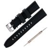 Jumpsunfun 20mm Rubber Watch Band with Silicone Quick Sporty Replacement Black Release, Strap,