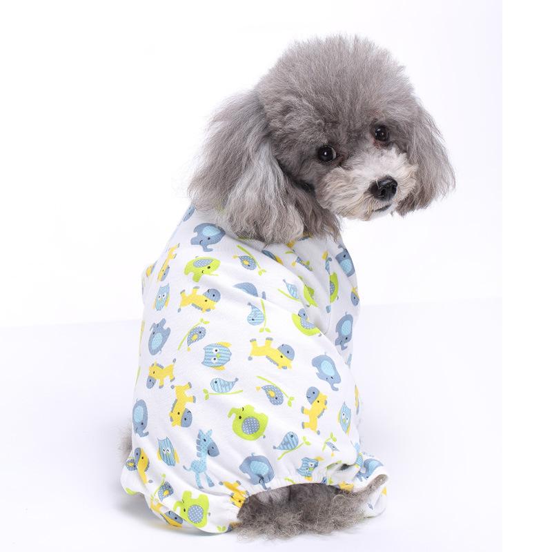 Pet Supplies Dog Four-legged Clothes Autumn and Winter Casual Comfortable and Breathable Home Pet Cotton Clothes